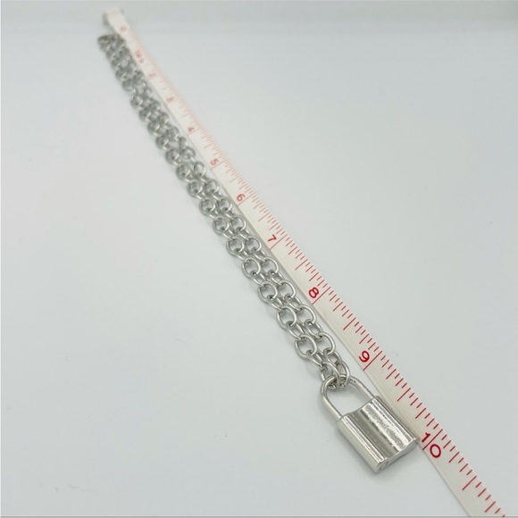 Stainless Steel Lock Necklace - Picture 6 of 9